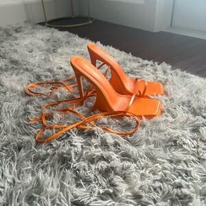 Size 8 Orange Heels